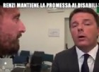 Il premier, Matteo renzi, intervistato da Filippo Roma de Le Iene su Italia1,  sul mancato rinnovo del nomenclatore tariffario