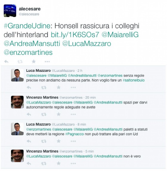 La discussione completa tra i due amministratori locali