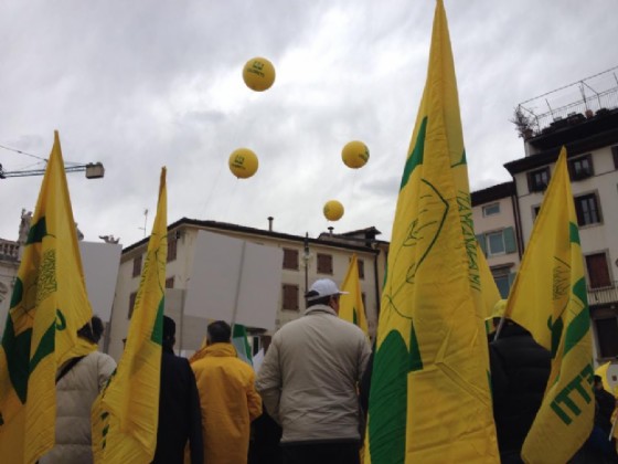 Gli allevatori protestano a Udine