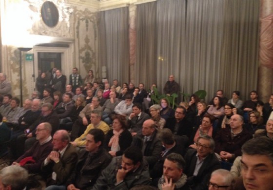 Gli amministratori presenti all'incontro organizzato a palazzo Belgrado