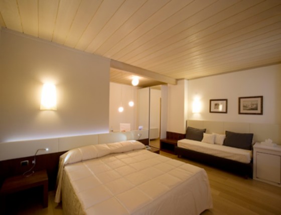 Una delle camere del B&B