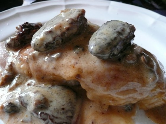 Pollo alla crema e spugnole