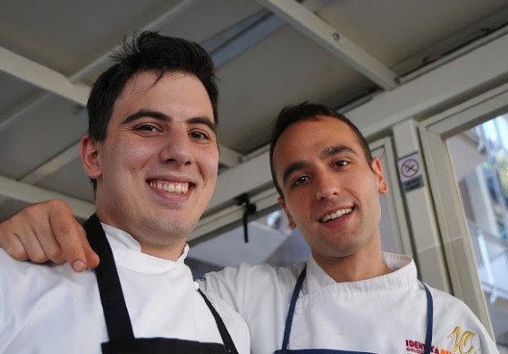Daniele Giulietti, sous chef, con Niccolò ...