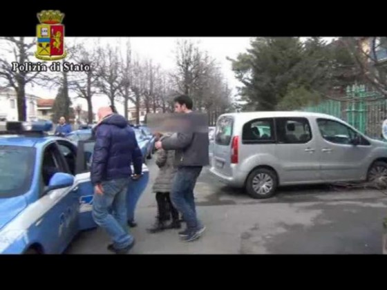Immagine di uno degli arresti di ieri