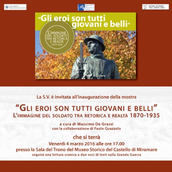 L'invito alla mostra (© Università degli studi di Trieste) L'invito alla mostra (© Università degli studi di Trieste)