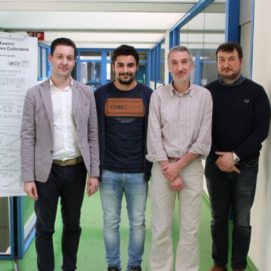 Da sinistra Marco Pavan, Matteo Bernardon, Stefano Mizzaro, Ivan Scagnetto