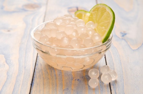 Perle di tapioca reidratate