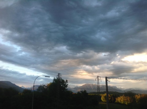 Da San Daniele con vista sulle montagne di Gemona