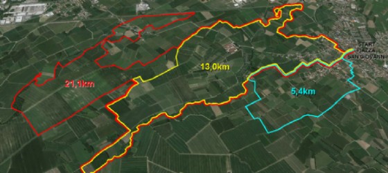 I tre percorsi di 5, 13 e 21 km della Vieni e cammina di San Giovanni di Casarsa
