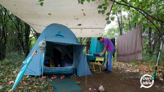 L'accampamento sulle rive del Cormor