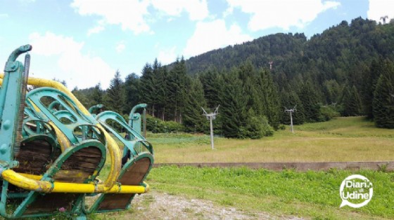 La seggiovia dismessa a Ravascletto