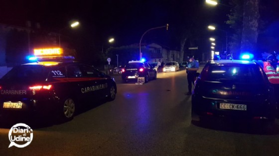 I soccorritori in viale Palmanova