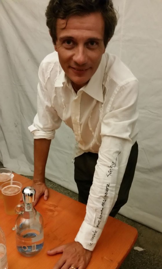 Massi Boscarol con l'autografo di Garbo