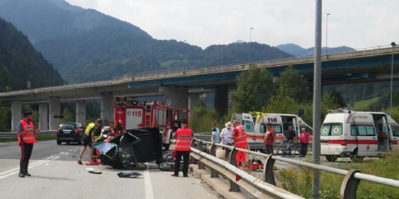 L'incidente tra moto e Ape