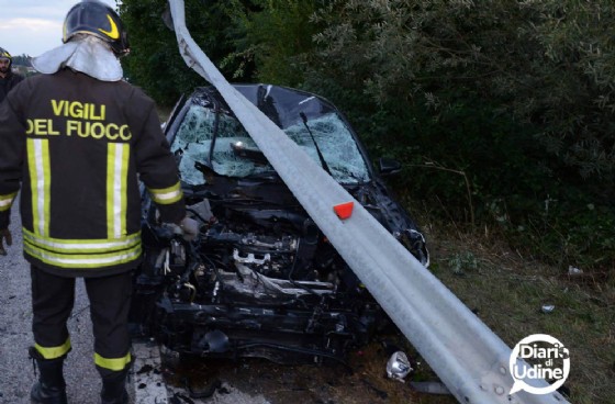 L'auto coinvolta nell'incidente