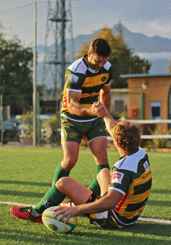 Giocatori del Biella Rugby: il gruppo c'è!