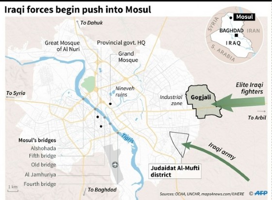 Iraqi forces enter Mosul © Vincent Lefai, Paz Pizarro (AFP)