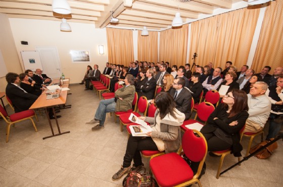 Un momento della conferenza dell'evento «COMUNICARE CON GUSTO»