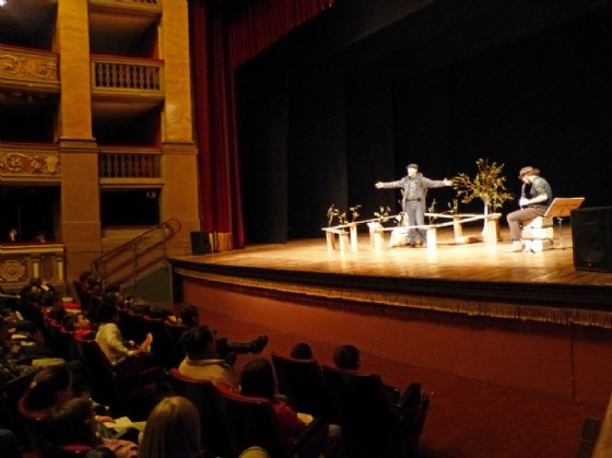 Un momento dello spettacolo teatrale