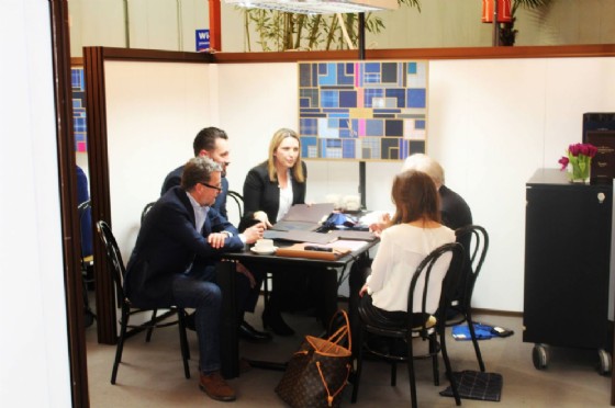 All'interno dello stand di Vitale Barberis Canonico