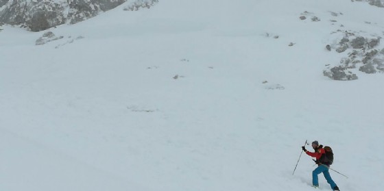 L'area della valanga