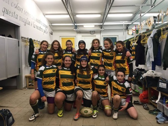 La squadra Under 16 del Biella Rugby femminile