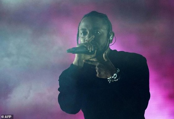 Rapper Kendrick Lamar performs at the Coachella Valley Music And Arts Festival in Indio, California on April 16, 2017