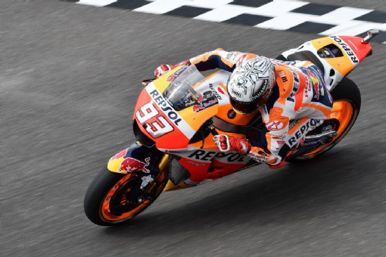 Marquez in azione sulla sua Rcv
