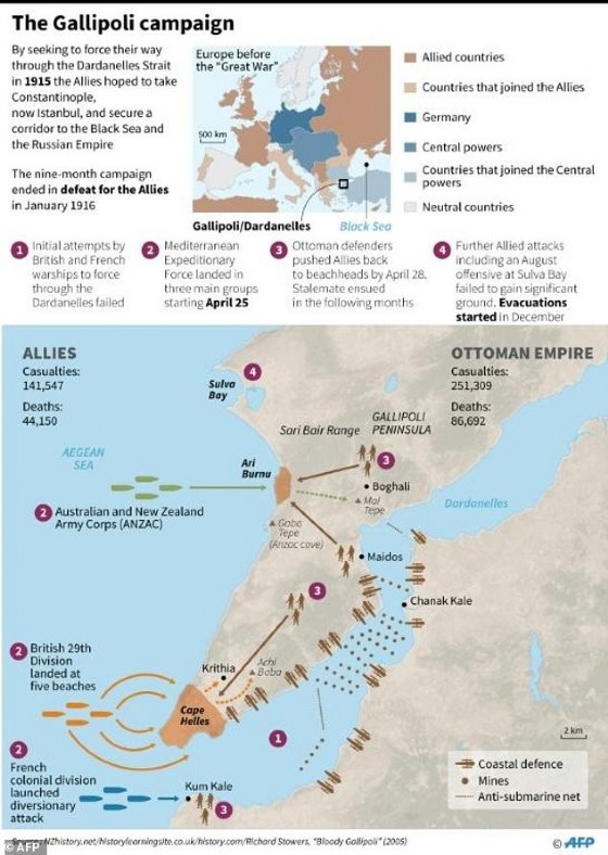 The Gallipoli campaign