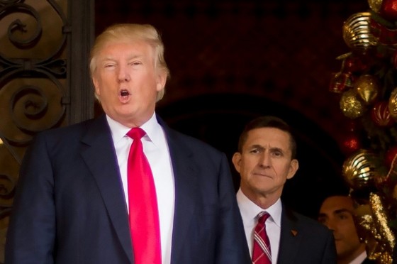 President Donald Trump's former national security advisor Michael Flynn's (r) phone calls with a Russian envoy reportedly raised red flags in the White House