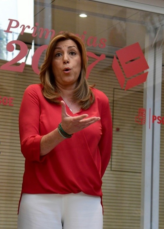 Susana Diaz enjoys backing from the bulk of the Socialist Party's leaders, including former prime ministers, Felipe Gonzalez and Jose Luis Rodriguez Zapatero
