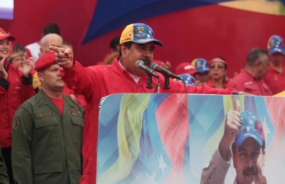 President Nicolas Maduro, pictured in April 2017, has been blamed by the opposition for shortages of food and medicine and accuse him of trying to cling to power