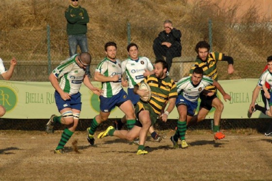 Un'azione di gioco di Forestier (foto di Stefano Socco) (© Biella Rugby) Un'azione di gioco di Forestier (foto di Stefano Socco) (© Biella Rugby)