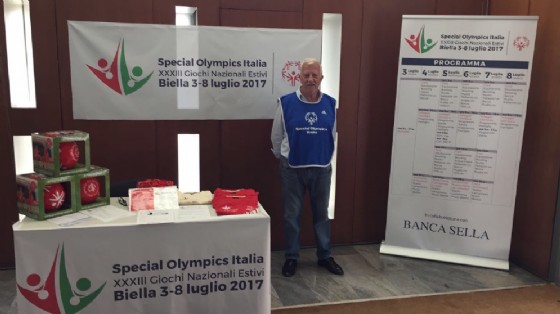 Tutto è pronto in città per l'evento degli Special Olympics che si terrà in città dal 3 al 9 luglio (© Banca Sella) Tutto è pronto in città per l'evento degli Special Olympics che si terrà in città dal 3 al 9 luglio (© Banca Sella)