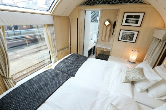The top suite on the Twilight Express Mizukaze costs 2.4 million yen ($22,000) for a two-night, three-day return trip