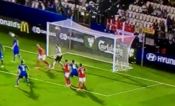 Una fase di gioco di Italia-Danimarca Under 21
