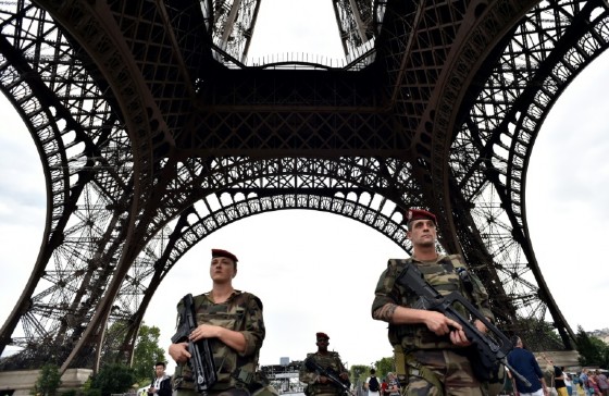 French citizens have become used to the sight of soliders guarding high-profile sights