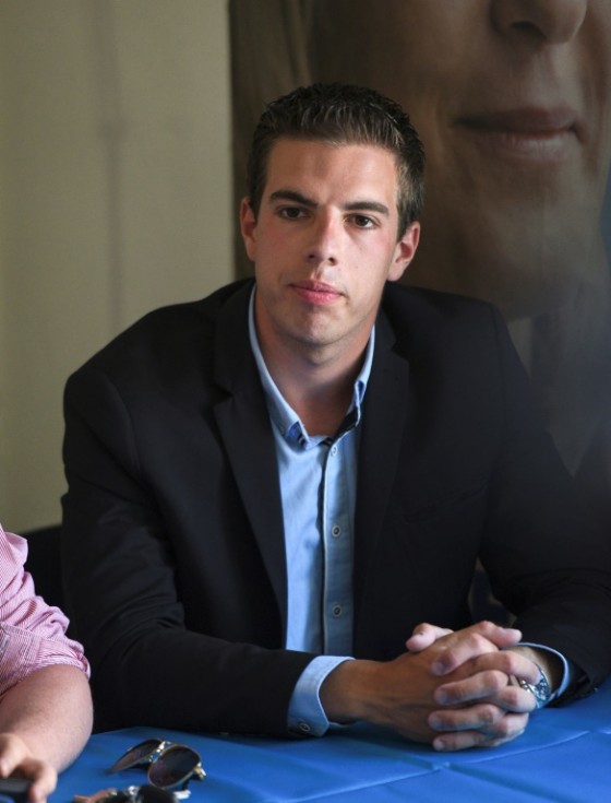Ludovic Pajot, 23, is the youngest member of the new parliament