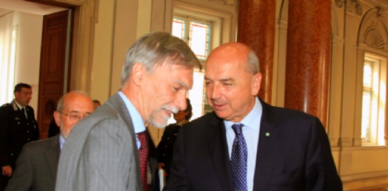 Delrio e Dipiazza (© Comune di Trieste) Delrio e Dipiazza (© Comune di Trieste)