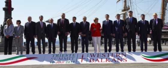 Alcune delle fasi del vertice sui Balcani a Trieste