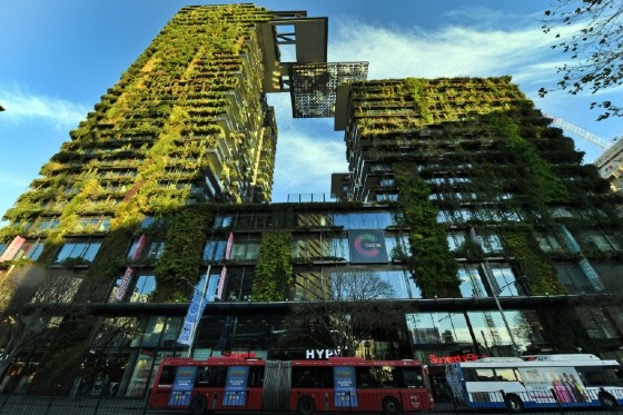 A retail and residential development in Sydney. Some Australian shopping malls are moving away from a 'shopping' focus to become a more community-driven service and entertainment space