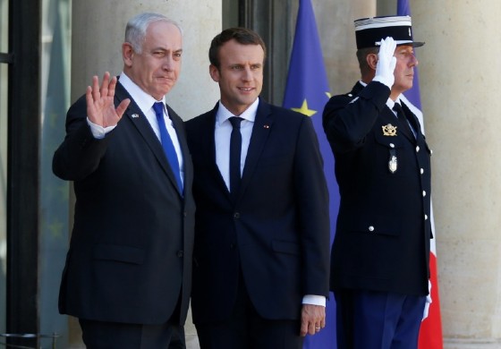 Israeli Prime Minister Benjamin Netanyahu joined French President Emmanuel Macron at a ceremony marking the roundup of 13,000 Jews in Paris in 1942 who were then sent to Nazi death camps