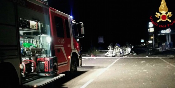I soccorsi dei vigili del fuoco