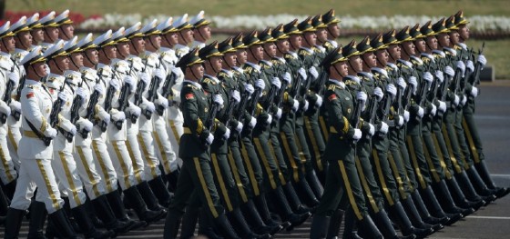 Chinese President Xi Jinping has touted the need to build a "world-class" army capable of "defeating all invading enemies"