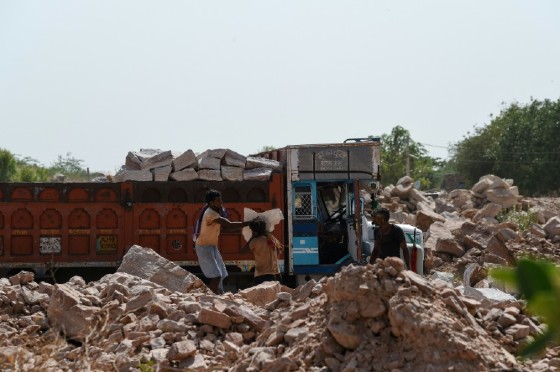"No job, no house, no money, no food. There, we were working in the fields, we were farmers. But here people like us are forced to break rocks to earn a living," 81-year-old Jogdas, who is Hindu but migrated from Pakistan, told AFP.