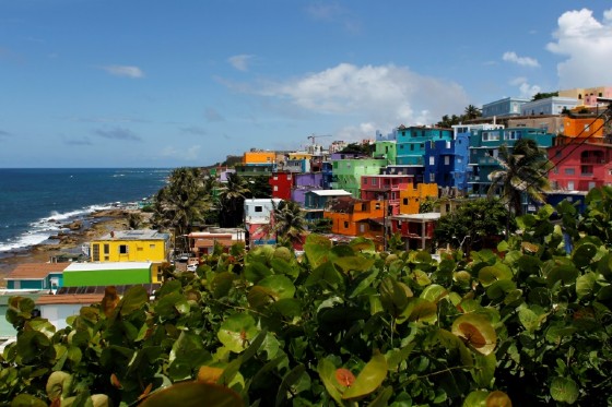 The neighbourhood of La Perla in Puerto Rico