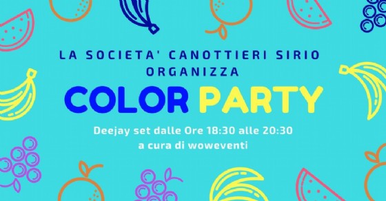 Color Party di Ferragosto al Lago Sirio (© società canottieri Sirio) Color Party di Ferragosto al Lago Sirio (© società canottieri Sirio)