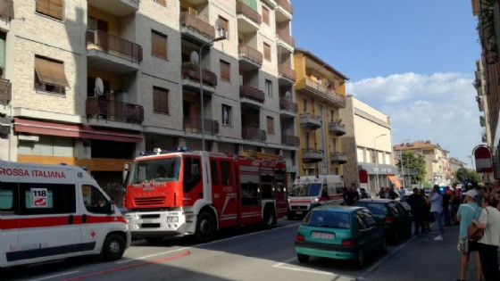 Scoppio e principio di incendio in Via Torino a Biella
