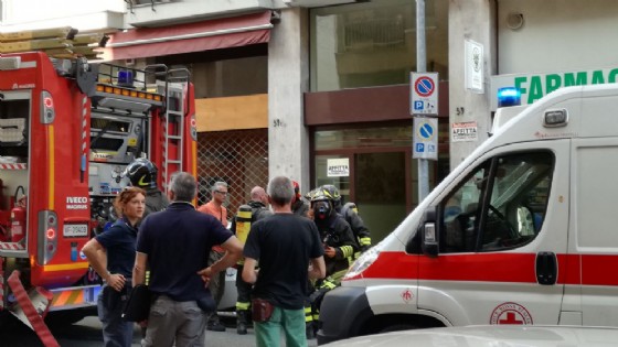 Scoppio e principio di incendio in Via Torino a Biella