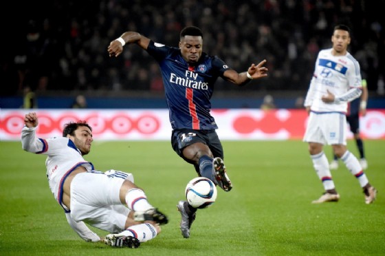 Serge Aurier, difensore del Paris Saint Germain in procinto di passare al Tottenham